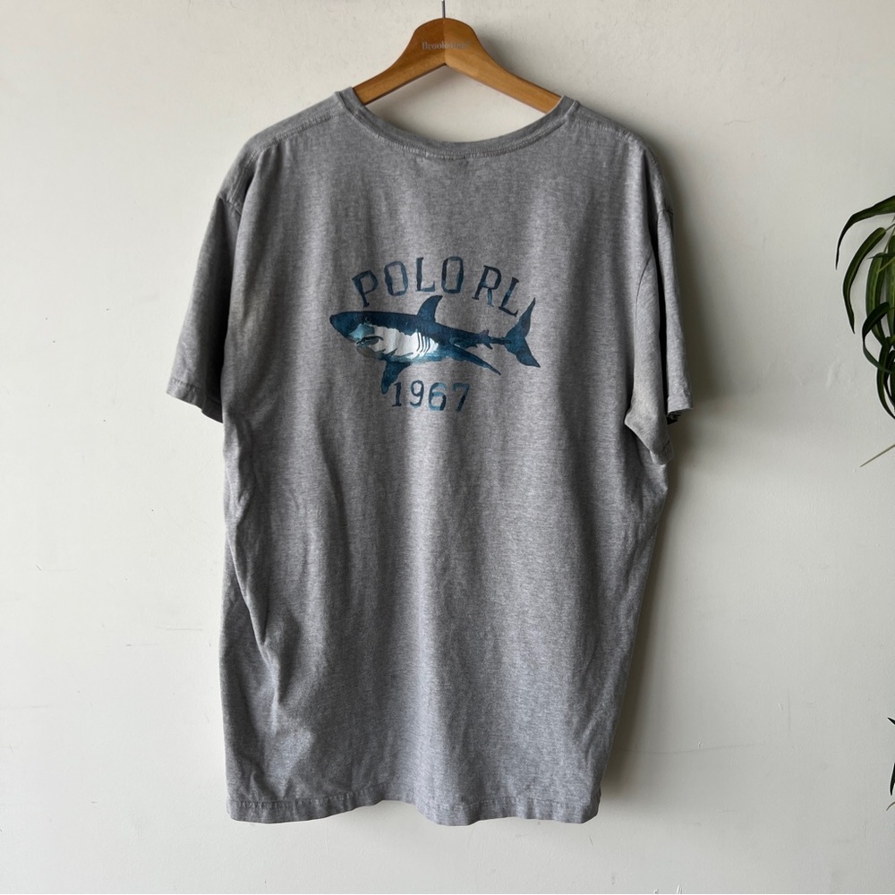 Vintage Ralph Lauren Polo Sport Shark T-shirt Men’s Size Large - Picture 1 of 5